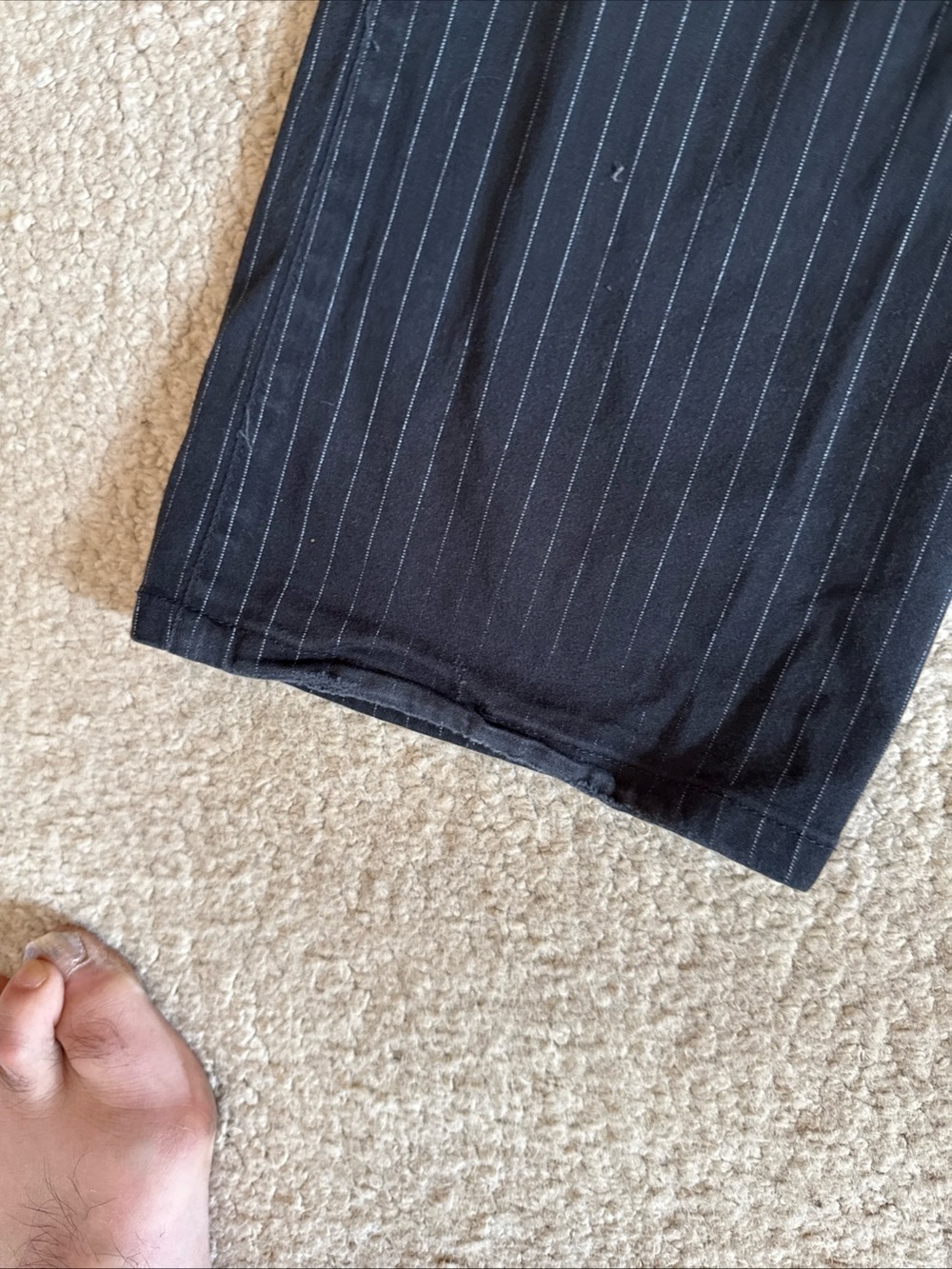 Dickies Black/Gray Pinstriped Dress Pants Women's Size 9 - Picture 8 of 9